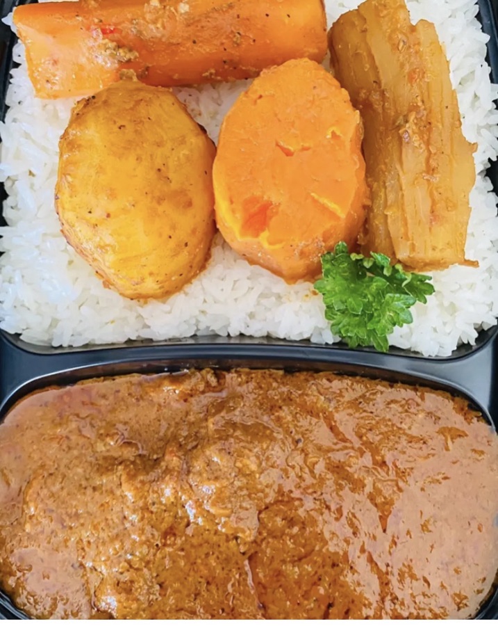 Mafé sénégalais, sauce arachide onctueuse sur riz blanc