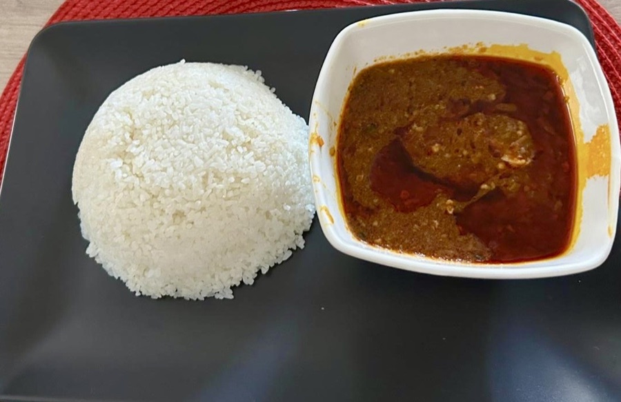 Soupoukandja, sauce gombo sénégalaise à l'huile de palme, au yeet et au guedj